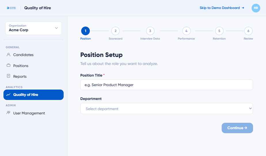 Upload scorecard data